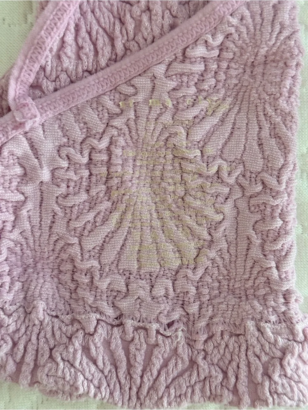 Intimately Free People Smocked Crop Top Light Pink XS/S